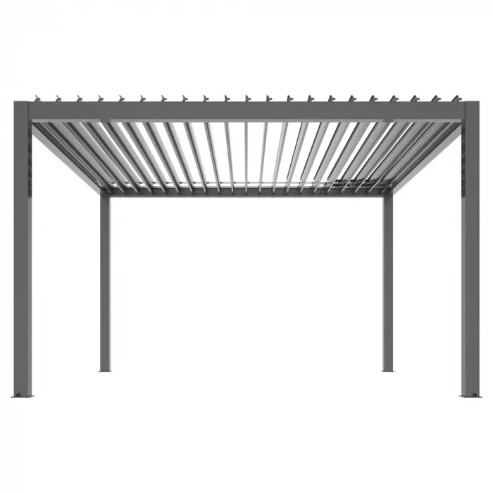 Pergola elektryczna LUXE 4x4m antracyt z LED - MI_5905610251499