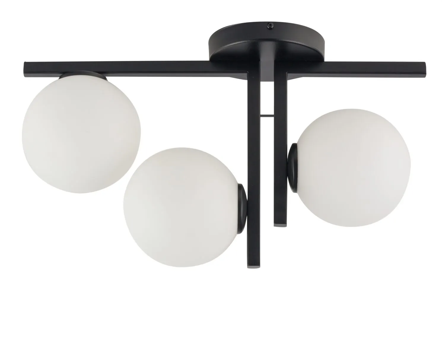 Lampa sufitowa/plafon ANDY biało-czarny