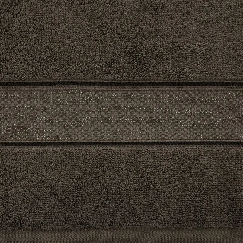 RĘCZNIK LIANA (08) 70 X 140 CM CIEMNOBRĄZOWY - EU_427818