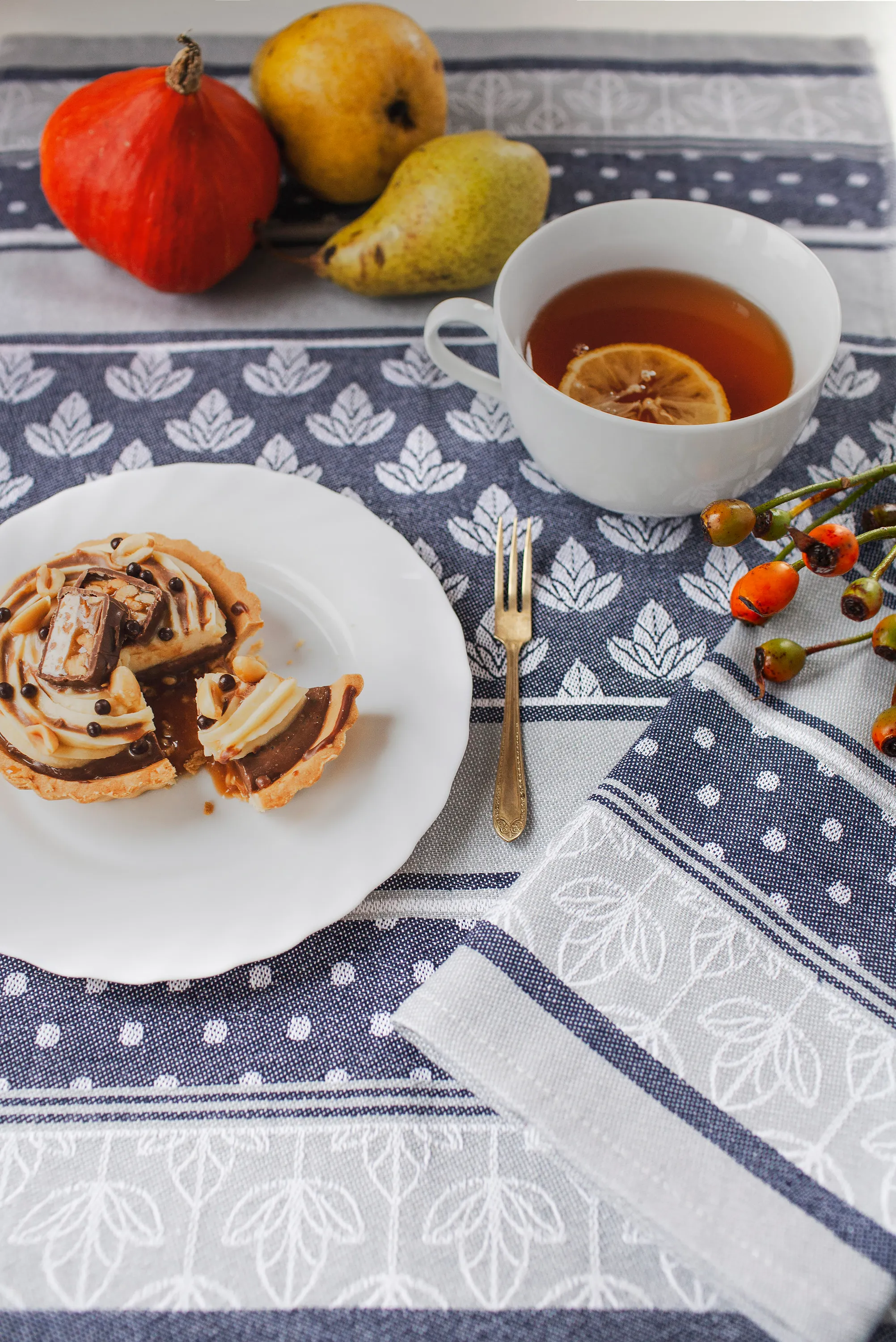 Ścierka żakardowa CARINO 004 bawełna 40X60 granatowa - FARO_28823