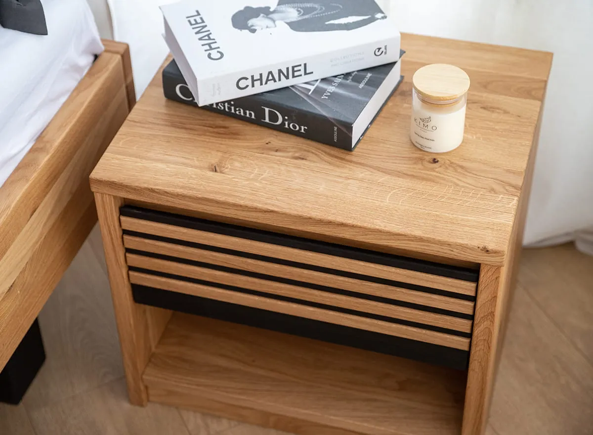 Szafka nocna dębowa Ravello - ZIRAVS01