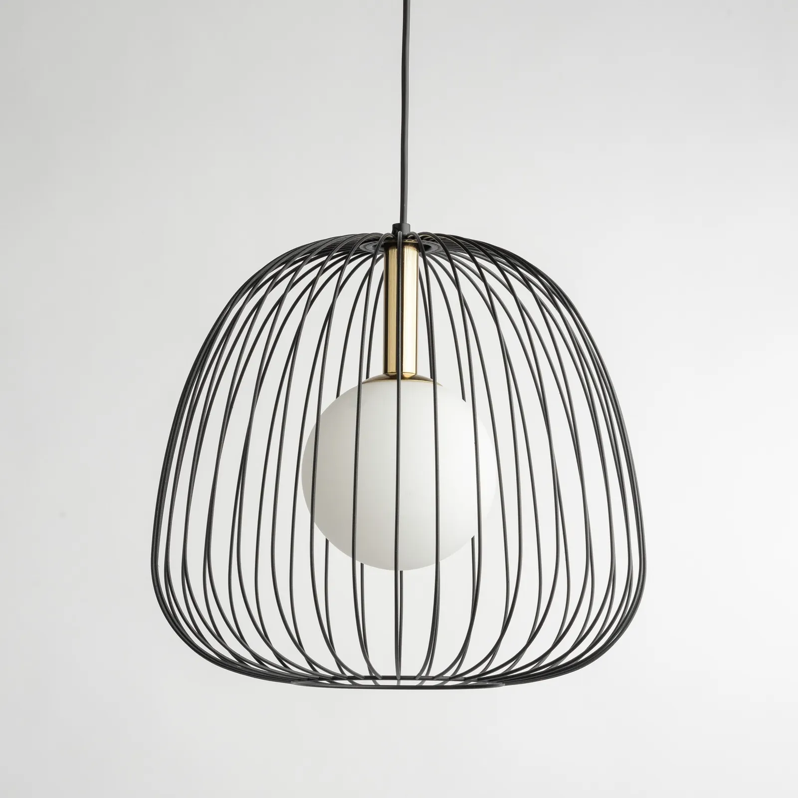 Lampa wisząca BELL 1 M czarno-złota - SI_40727