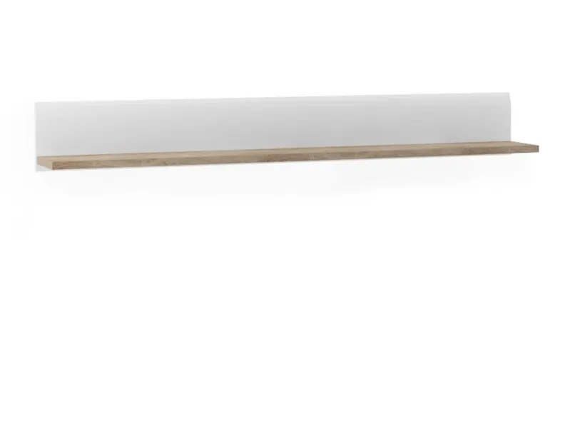 Półka 150 cm LINATE TYP 60 Trufla, Biały połyskŁ