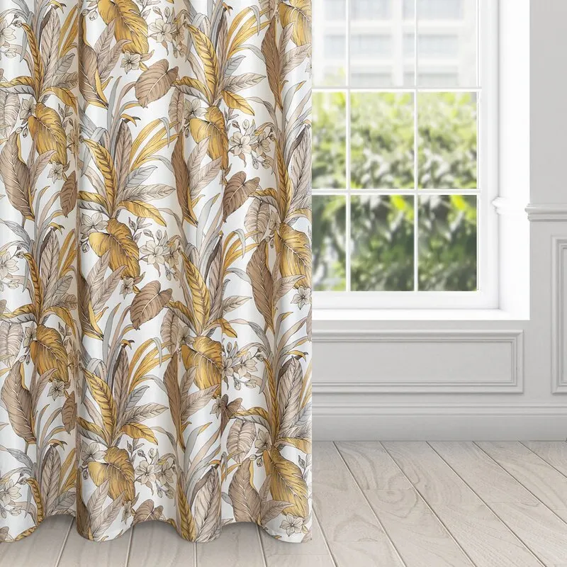 ZASŁONA GOTOWA D91 BARI 140 X 250 CM BEŻOWY - EU_386560