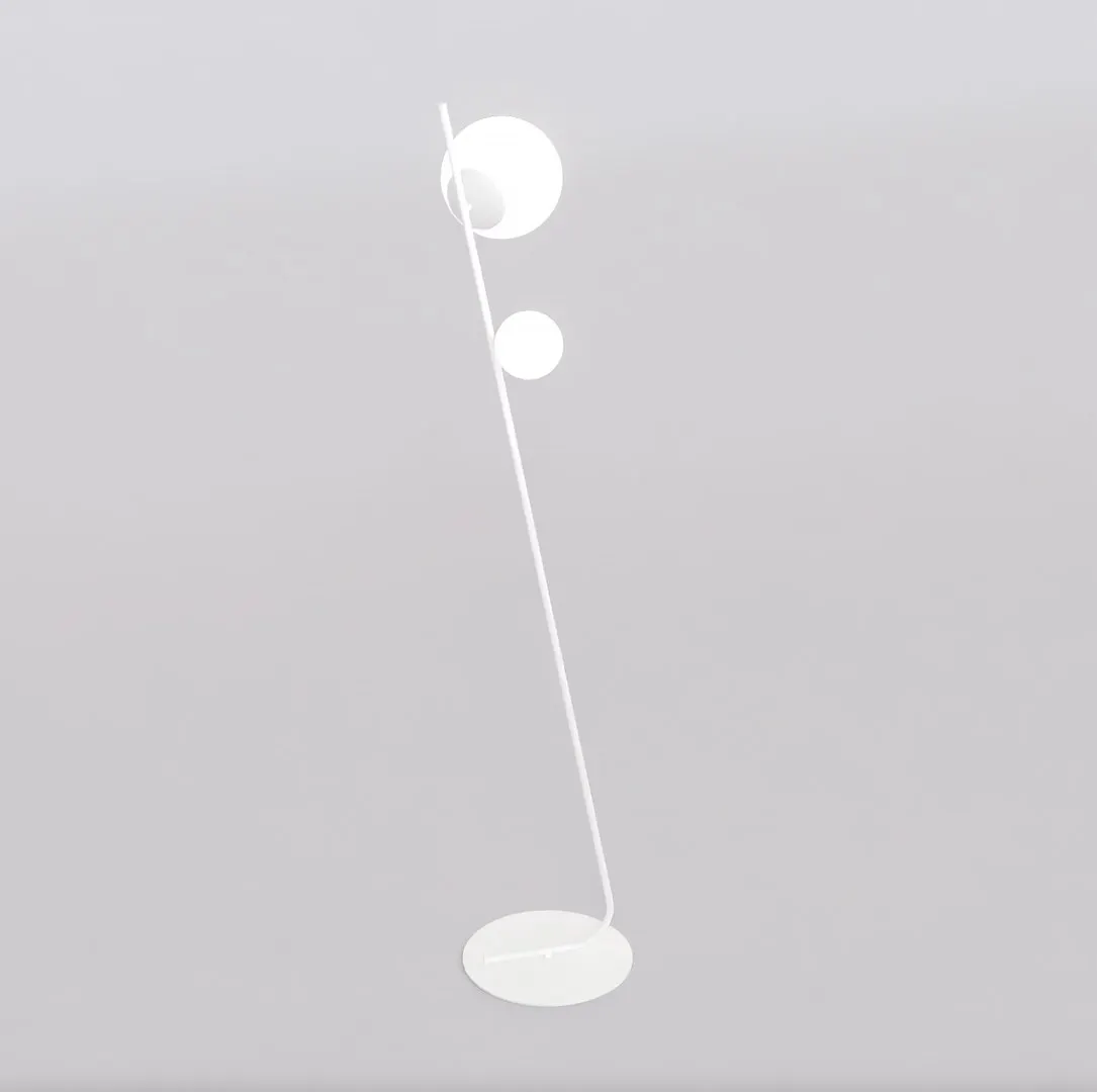 Lampa podłogowa metalowa TATU LP2 biała - 1505/LP2