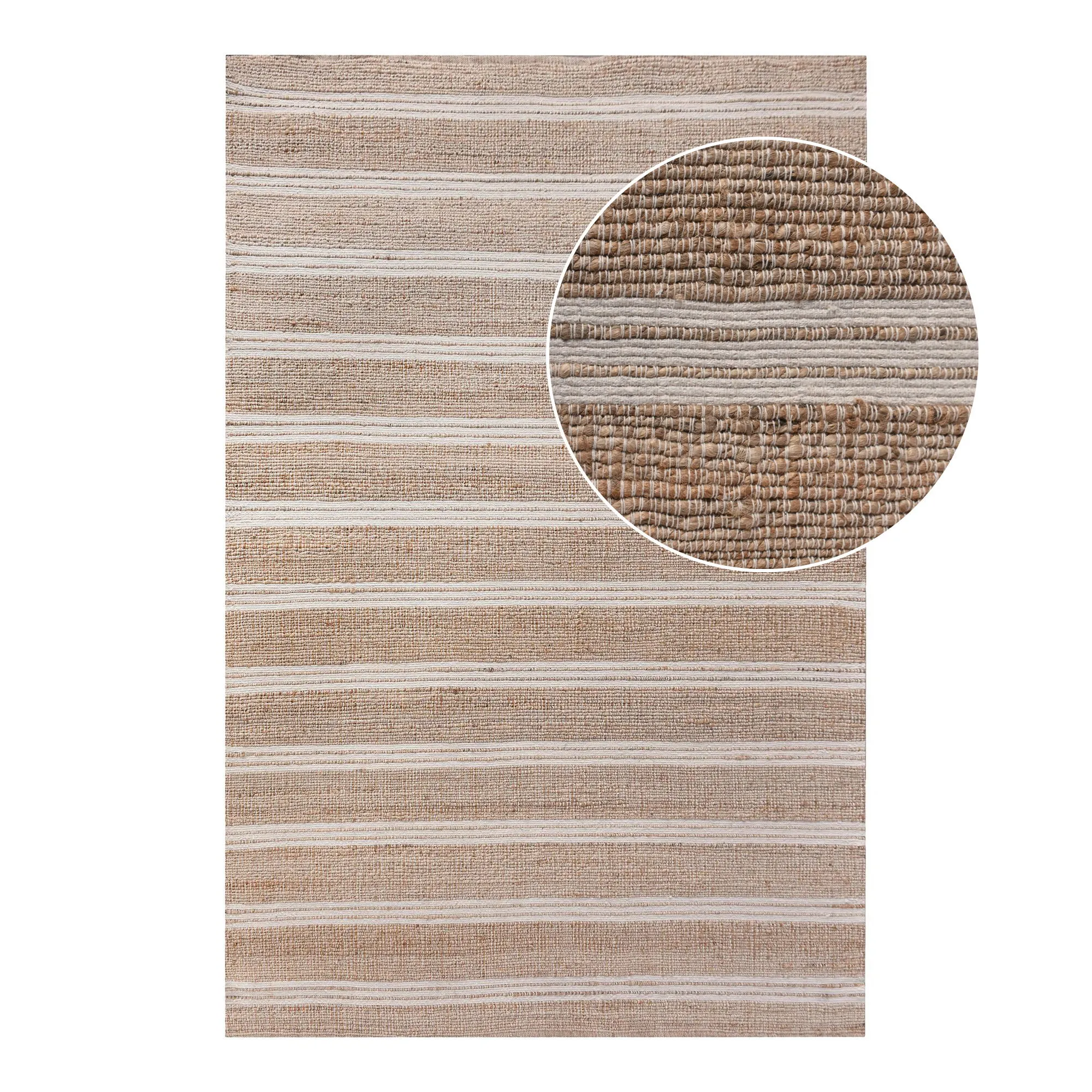 Dywan prostokątny ręcznie tkany KAVALI 200x300 cm naturalny kość słoniowa Wystrój domu, Dywan, Wewnątrz, Projektowanie wnętrz