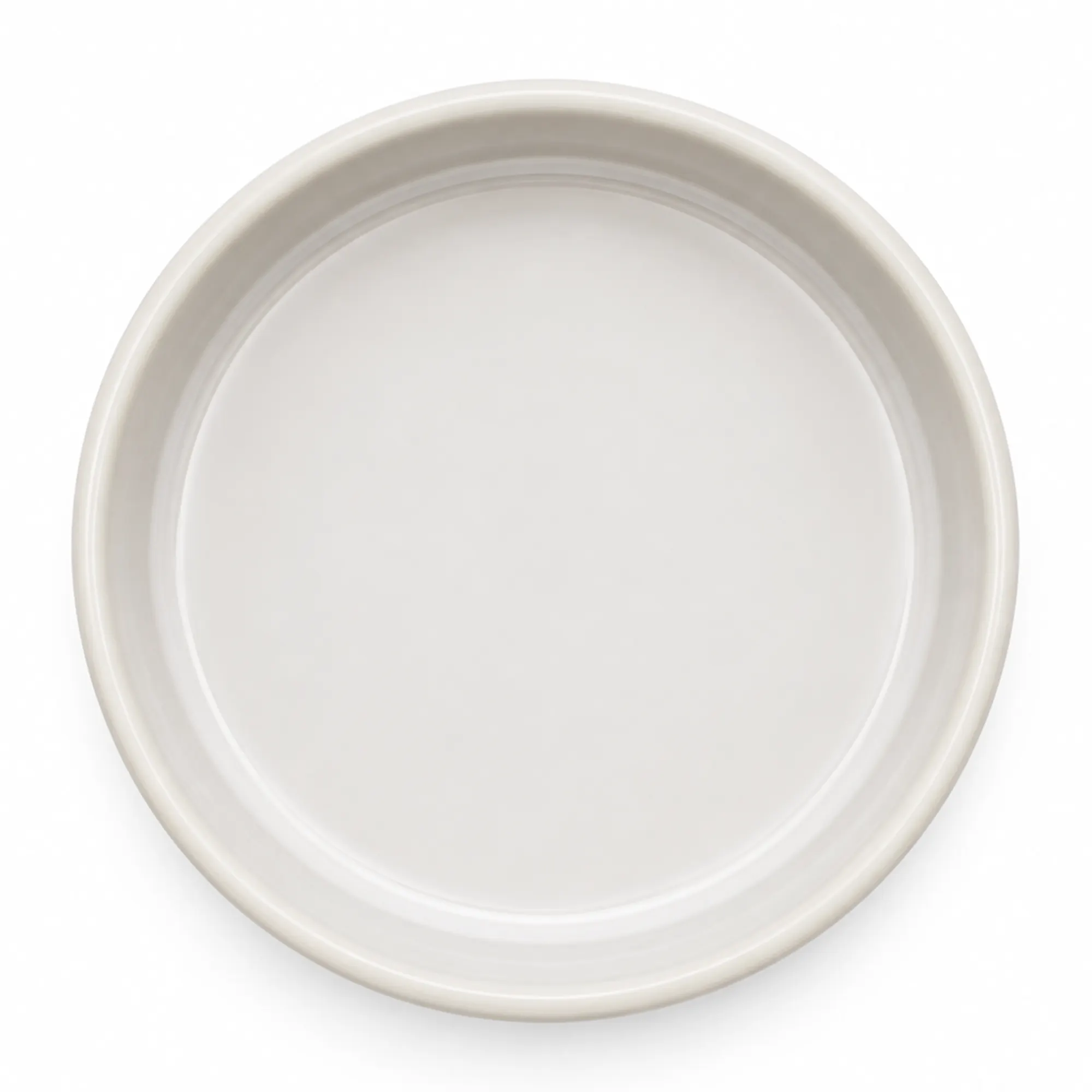 talerz, porcelana, białe, okrągły, płaski