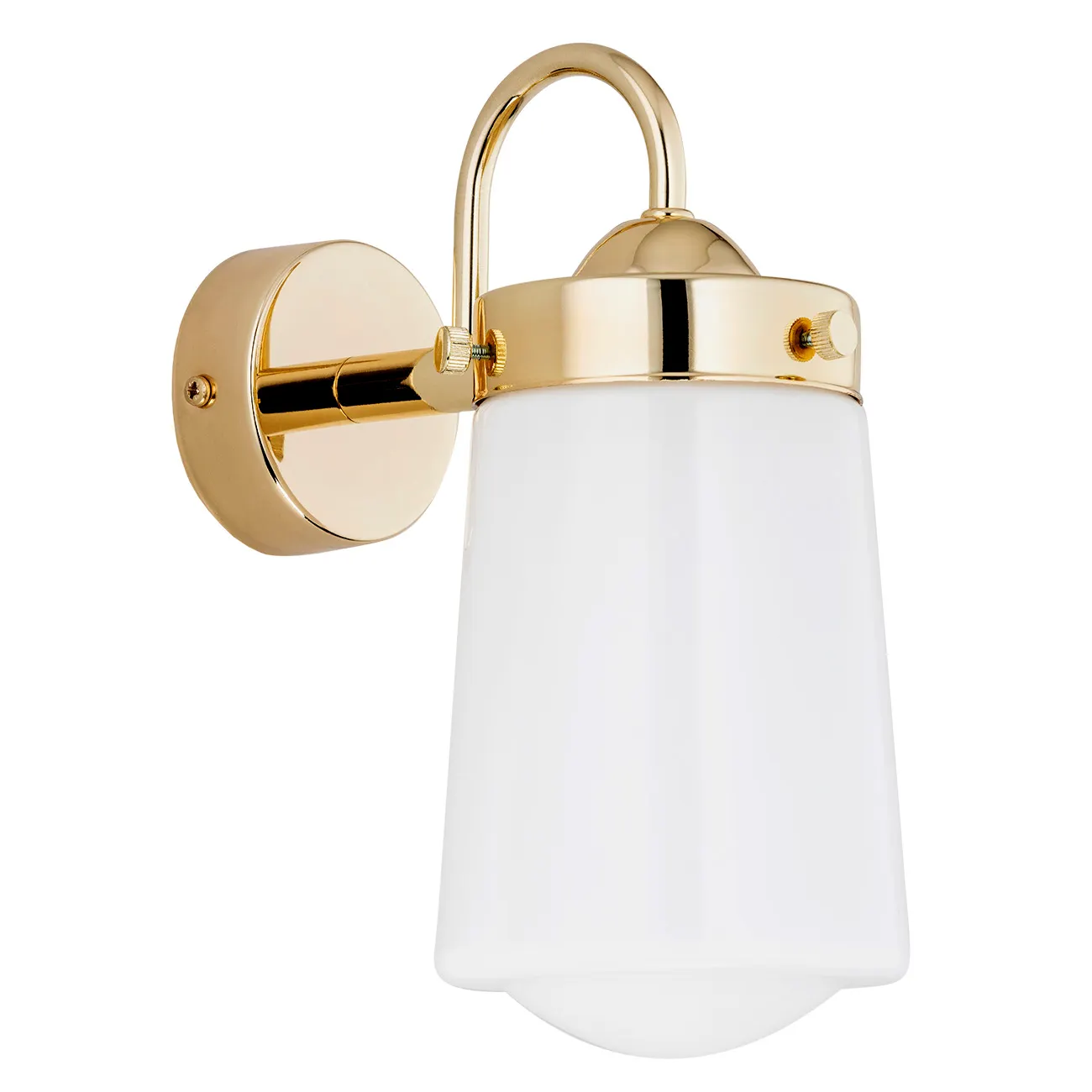 Kinkiet PASADENA metalowy mosiądz biały - 4717