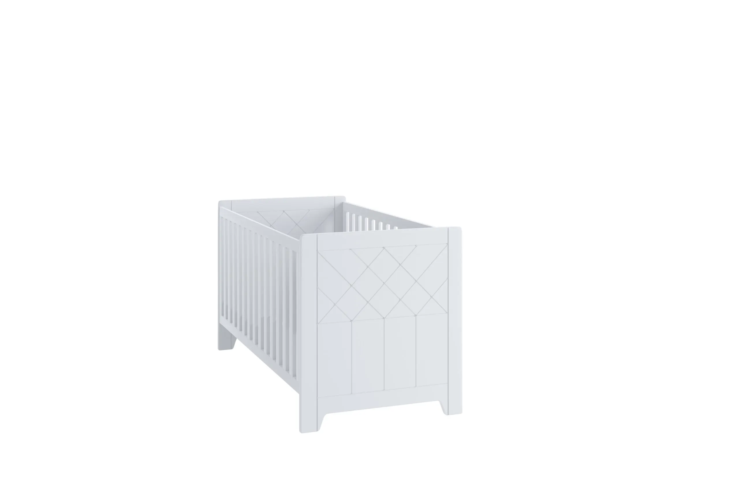 Łóżeczko dziecięce CLASSIC uniwersalne 70x140 białe - BAN_CLA-8