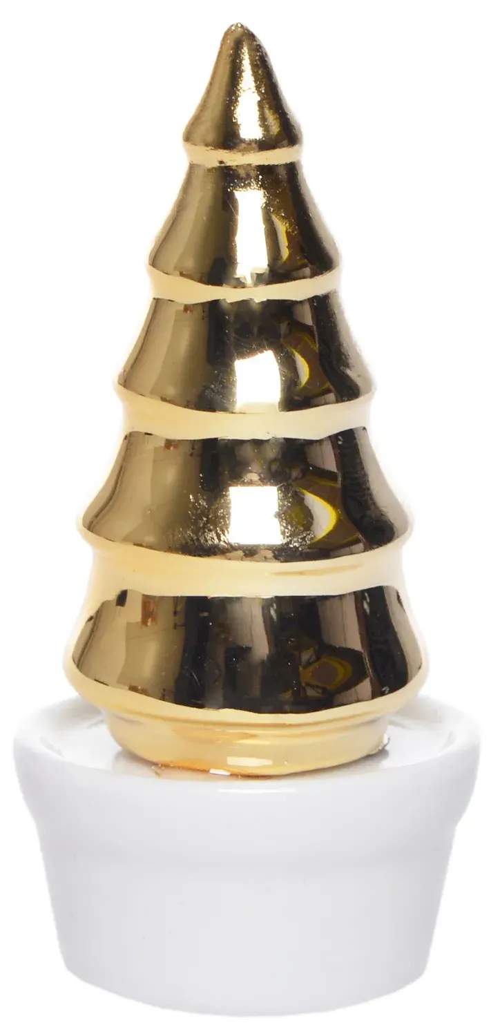 CHOINKA w białej doniczce MAŁA 8250 złota CHOINKA w białej doniczce MAŁA 8250 złota