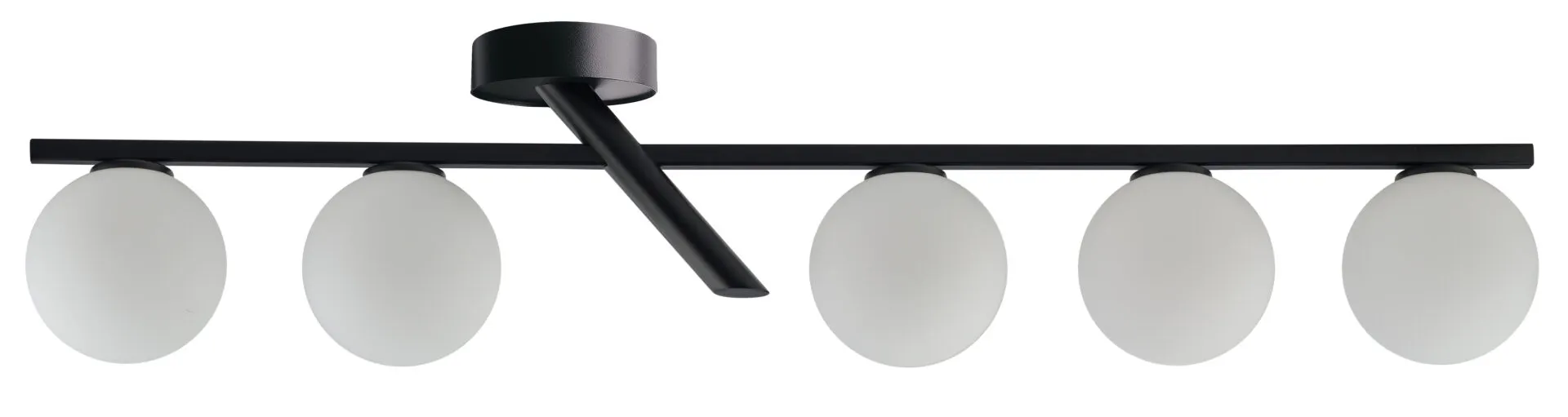 Lampa sufitowa ZOE 5 biało-czarna