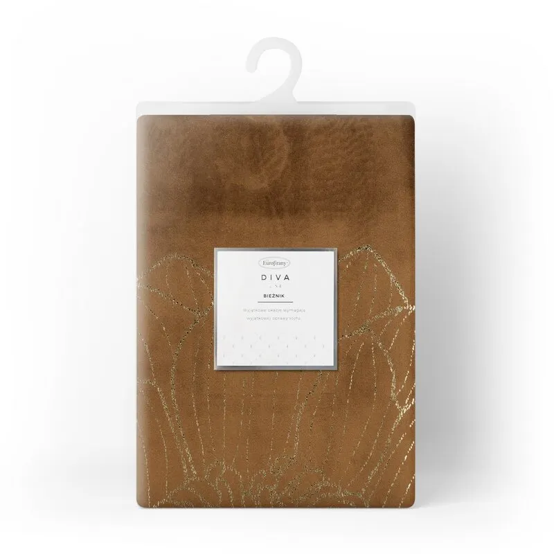 OBRUS BLINK 13 35 X 220 CM BRĄZOWY - EU_390089