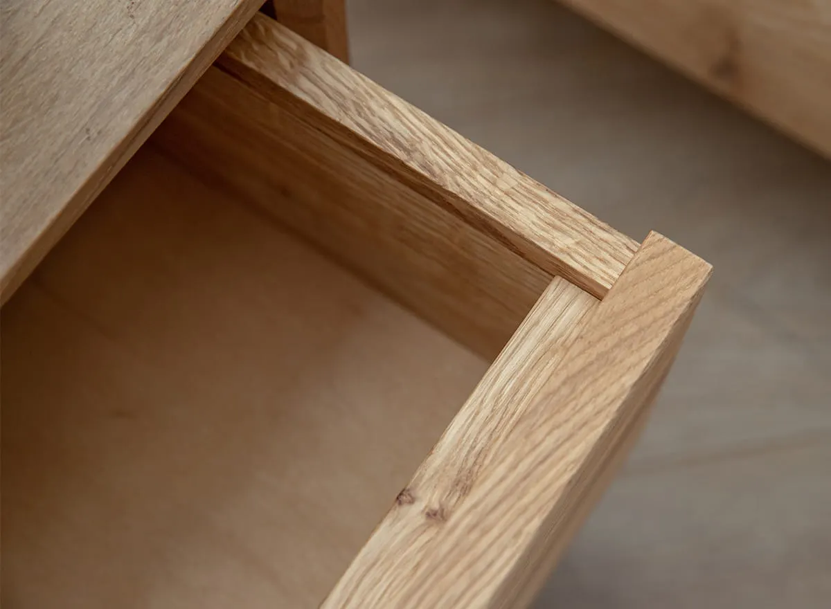 Szafka nocna ADRIA z szufladą dębowa - dąb olejowany - PRHADRIA01DO