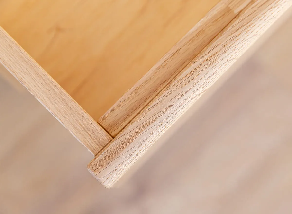 Komoda drewniana DIVISIONE oświetlenie led 123 cm dąb olejowany - ZIDIV07