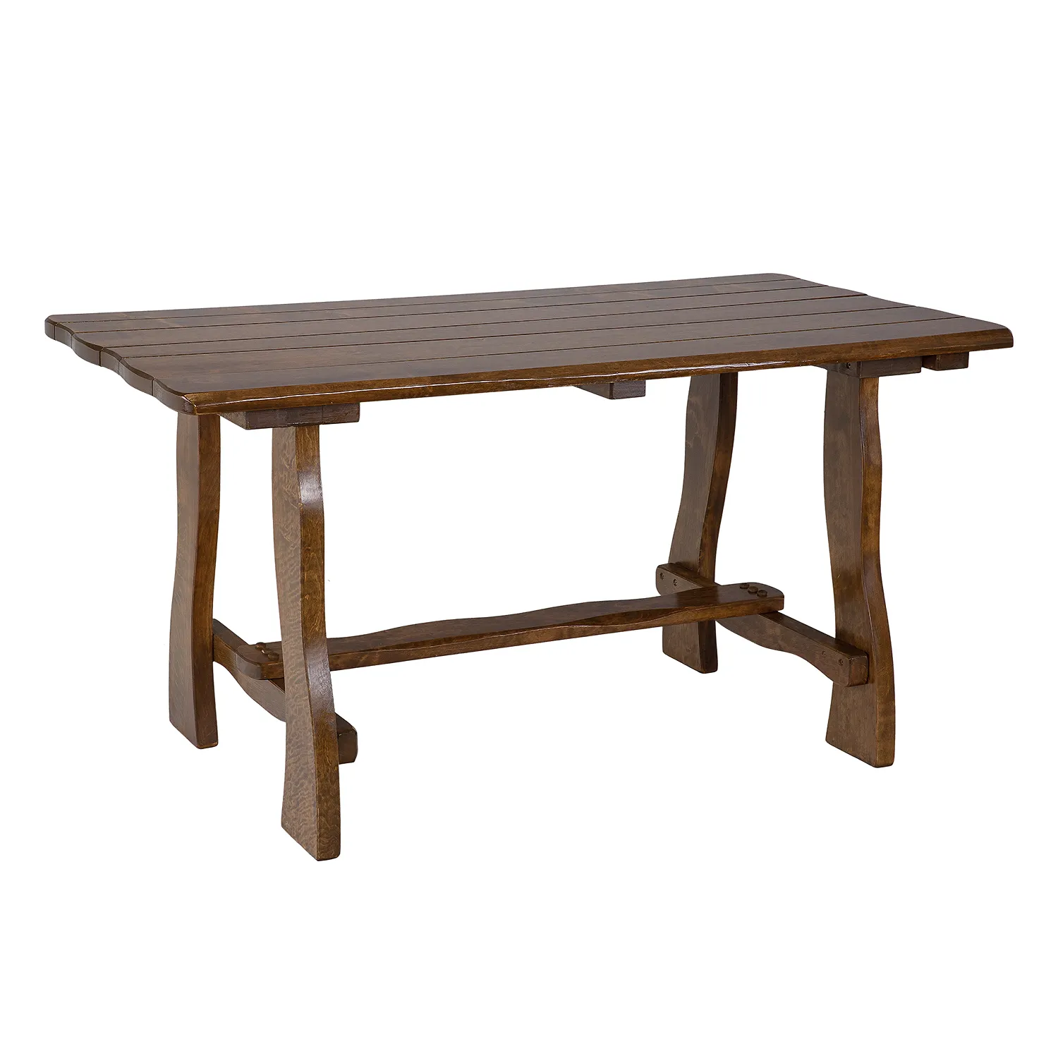 Stół ogrodowy drewniany DYLAN 80x200 cm olcha kolor dąb lakierowane - DR_MO102_STOL_S200