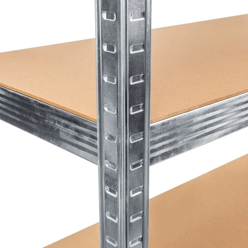 Regał magazynowy RMG175 z 5 półkami 90 cm stal srebrny — zdjęcie 2