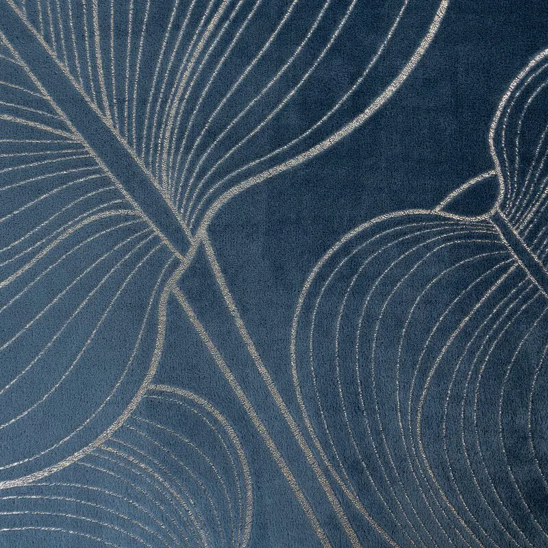Koc z nadrukiem BLANCA 1 150 X 200 CM Granatowy, Złoty - EU_392060