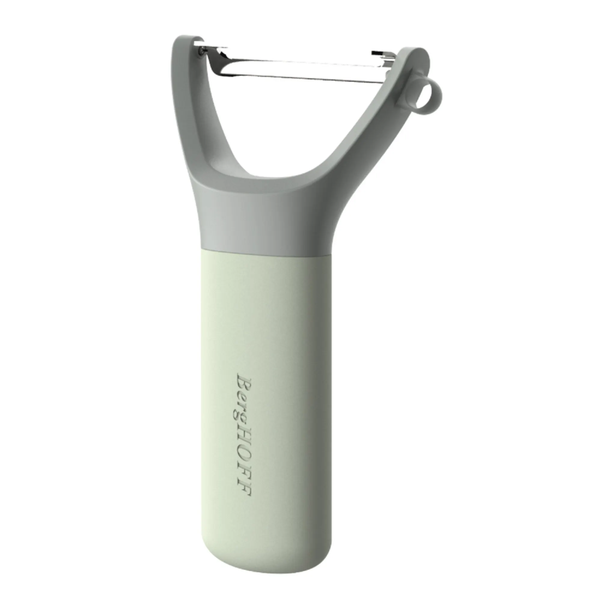 BERGHOFF OBIERACZKA BALANCE okuwaczki, nożyce do warzyw, ręczny obieracz, zielony uchwyt, korpus plastikowy