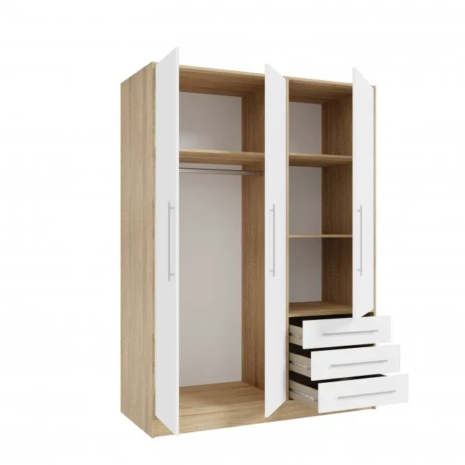 Szafa ubraniowa JUPITER Dąb Sonoma JPTS84-Q36F-W FORTE - JPTS84-Q36F-W