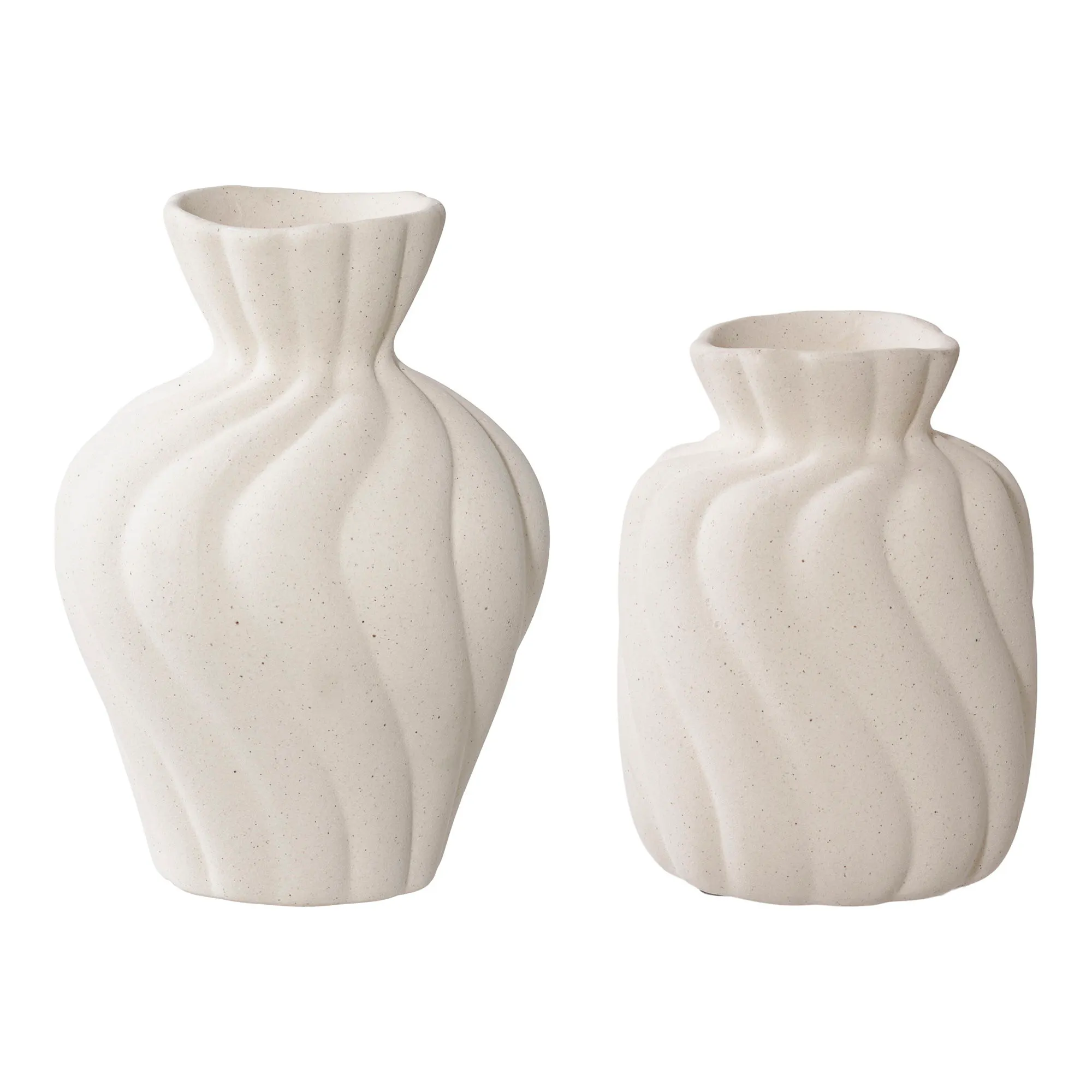 Wazon ceramiczny VASE zestaw 2 szt. biały