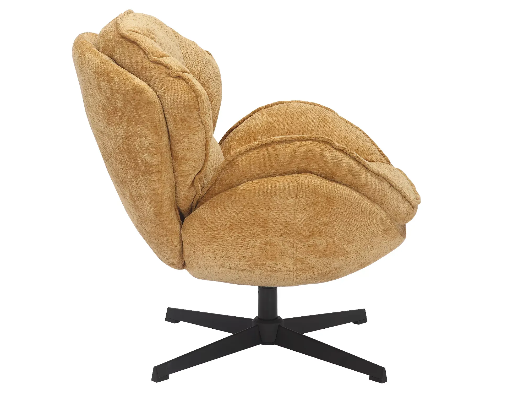 Fotel obrotowy BETTY curry/czarne nogi - BETTYCU