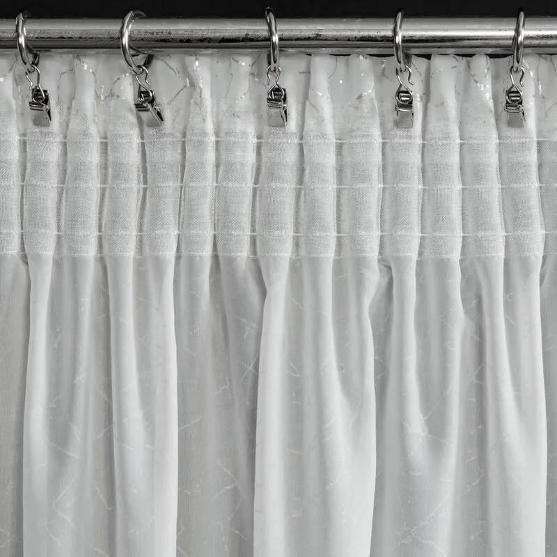 FIRANA GOTOWA ROXI NA TAŚMIE 140 X 270 CM BIAŁY - EU_438935