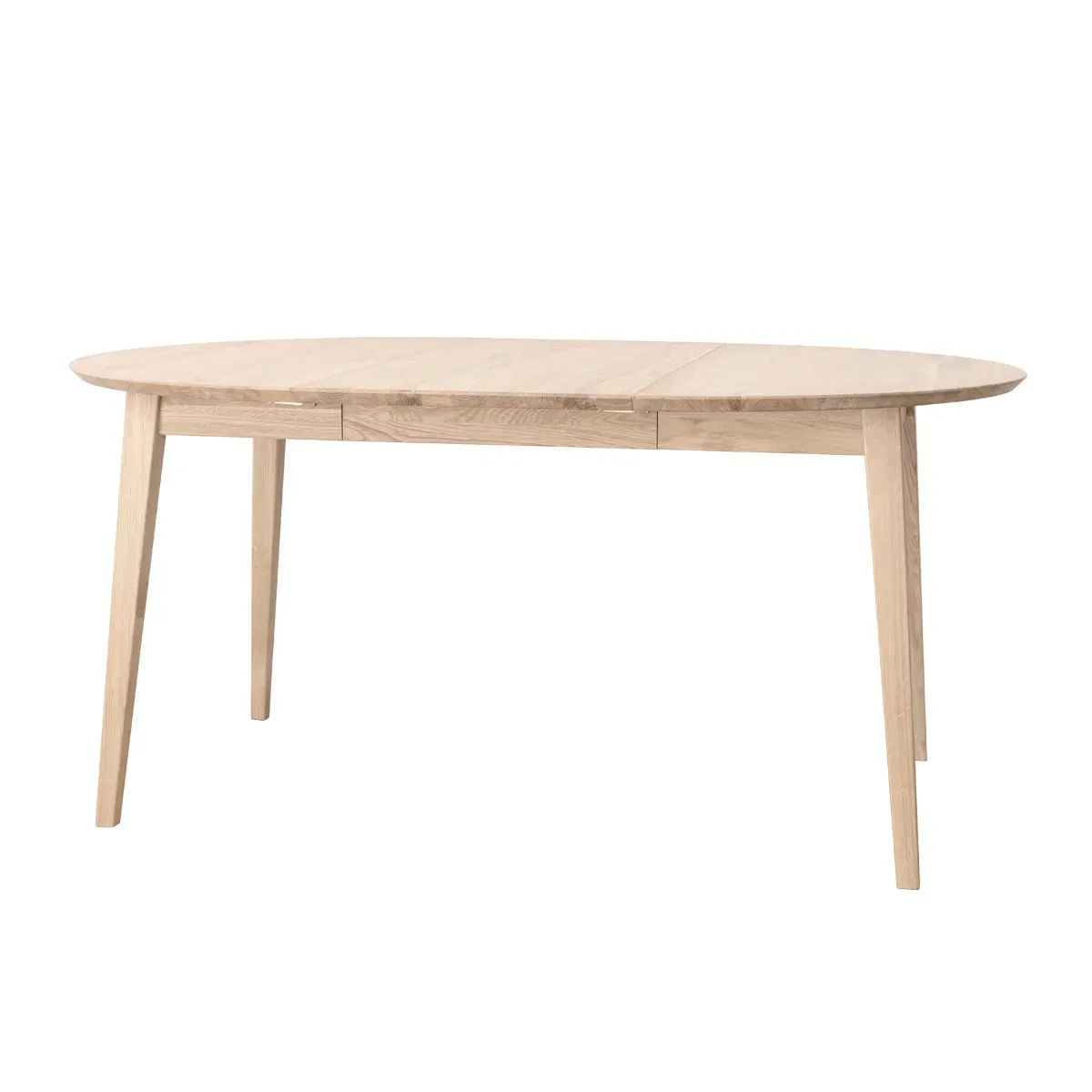 Stół rozkładany dębowy okrągły ORBETELLO 110 - 160 cm dąb bielony olejowany Stół rozkładany dębowy okrągły ORBETELLO 110 - 160 cm dąb bielony olejowany