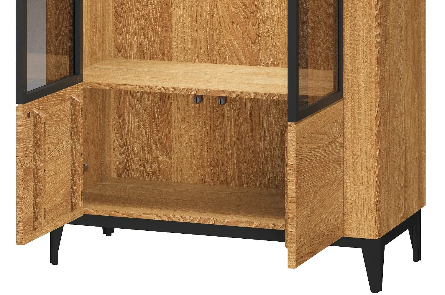 Witryna niska 2-drzwiowa PORTO 15 - dąb złoty - TH-100-1610