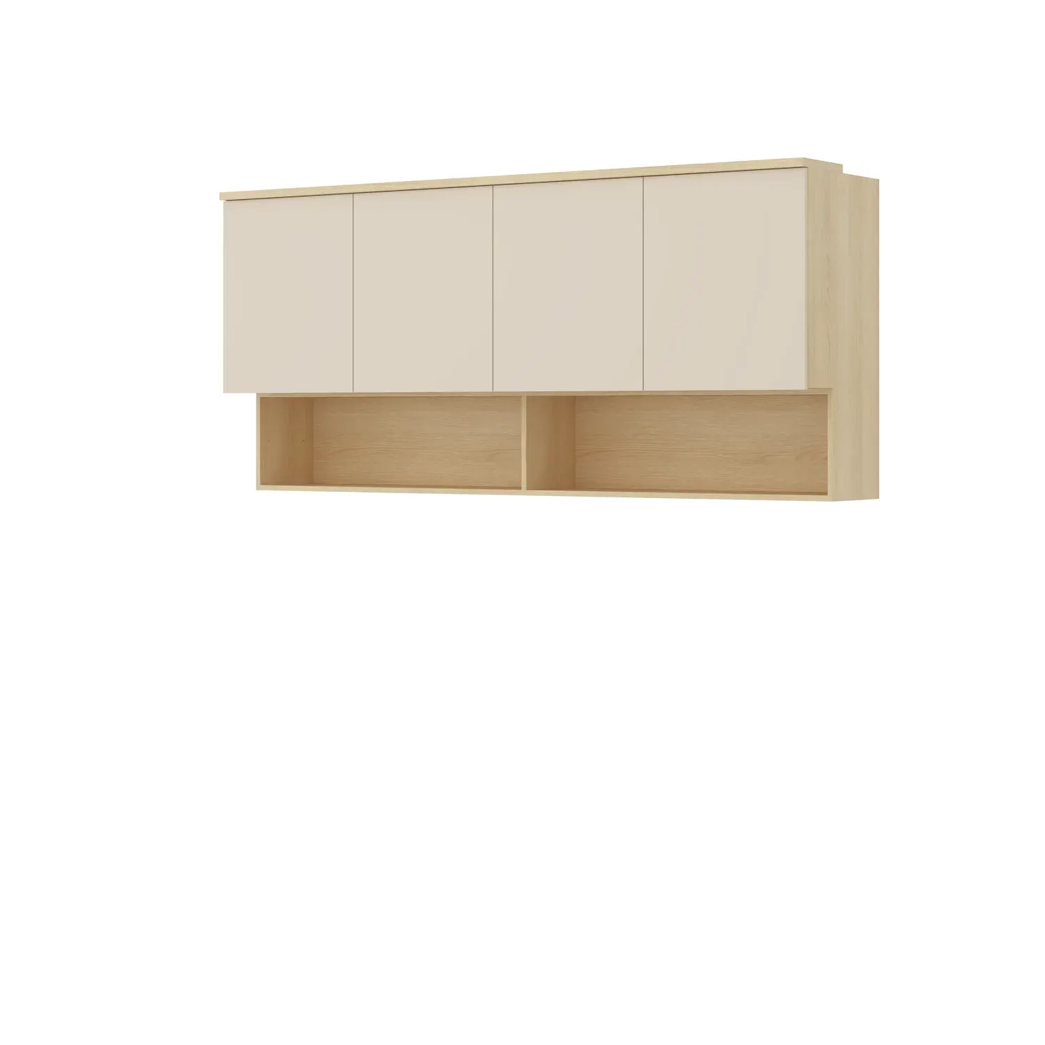 Szafka wisząca 4-drzwiowa P/L 186 cm TERRA 13 dąb Lindberg beż piaskowy