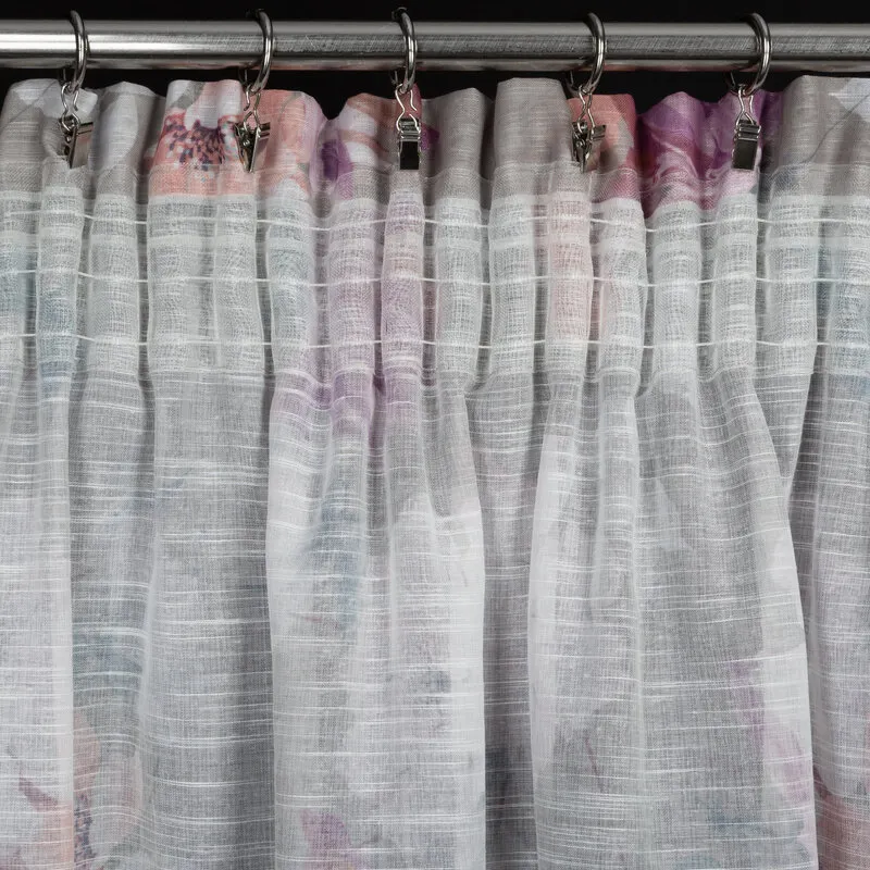 ZASŁONA GOTOWA SHERRY NA TAŚMIE 140 X 300 CM SREBRNY - EU_410672