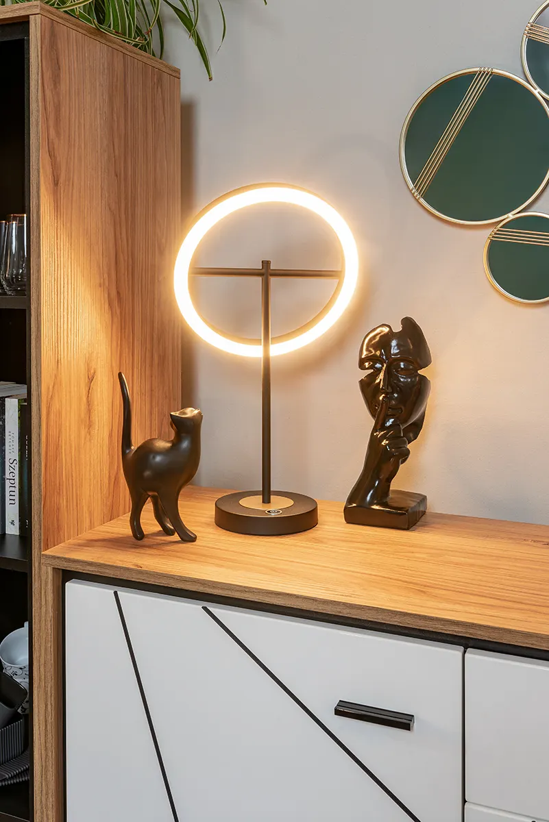 Lampa stojąca Brest ledowa ( Trzystopniowy włącznik dotykowy ) 38 cm - 8016-104