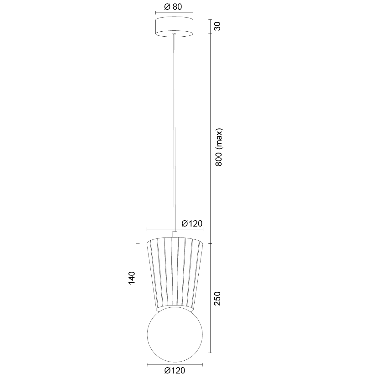 lampa wisząca, pendant, metal, kulka, szaro-biała