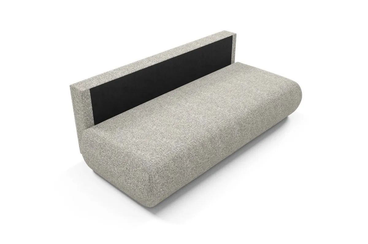Sofa rozkładana z pojemnikiem PUENTE 214 cm szara — zdjęcie 7