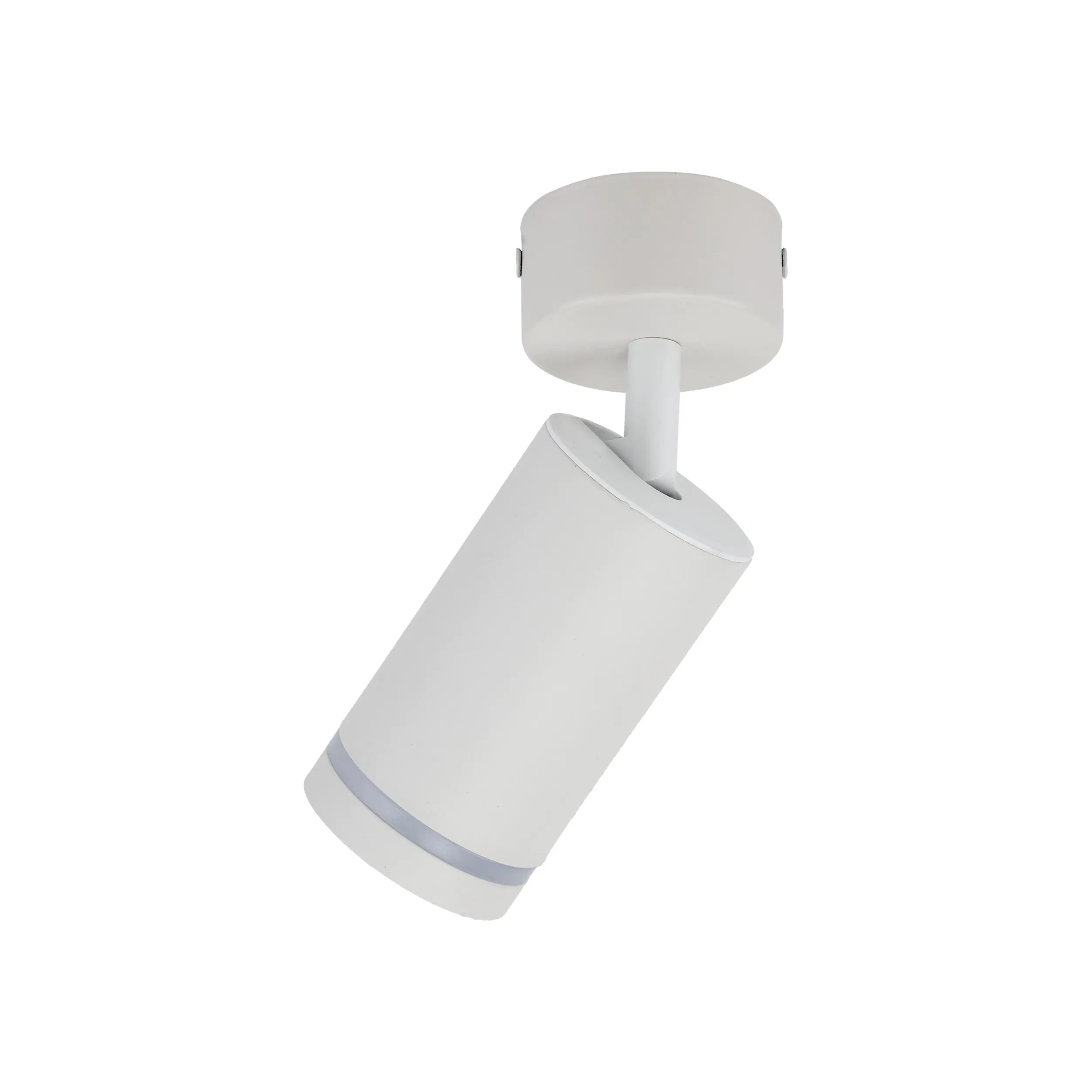 Lampka JET biała regulowana z świecącym pierścieniem 15x13x5cm - TK_6911