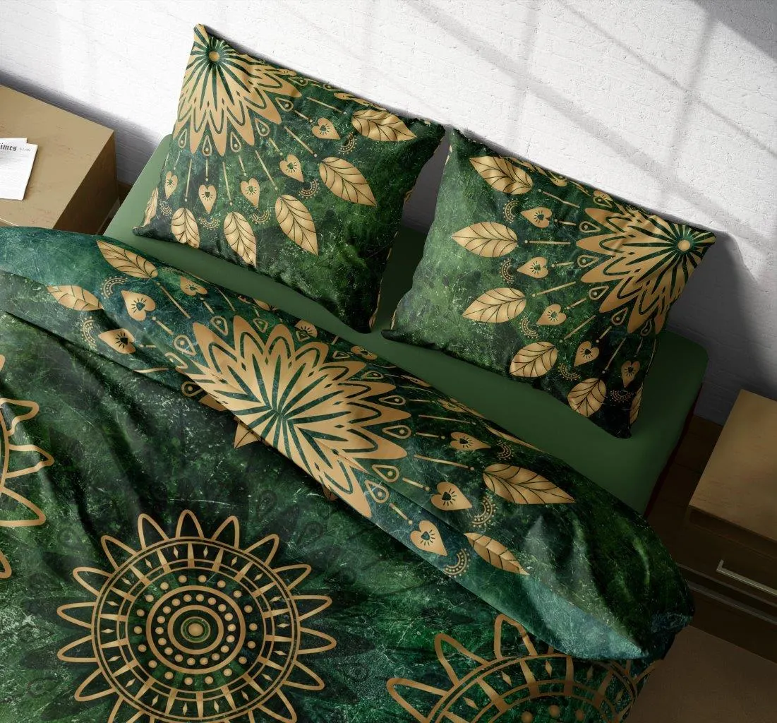 Pościel komplet NOBILE 004 160x200+2x70x80 satyna bawełaniana fotoprint wielokolorowy - FARO_31204