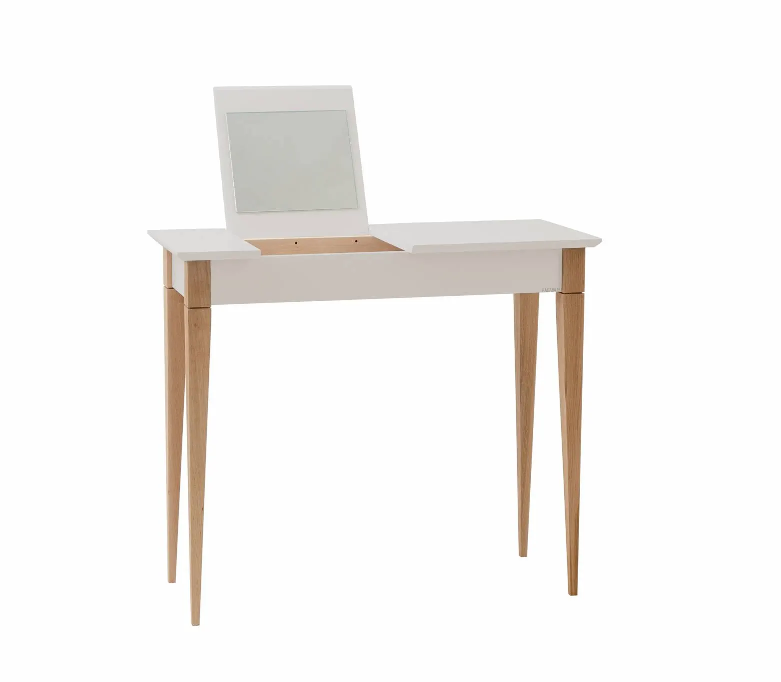 Toaletka z lustrem MIMO 85x35cm jasnoszary naturalny