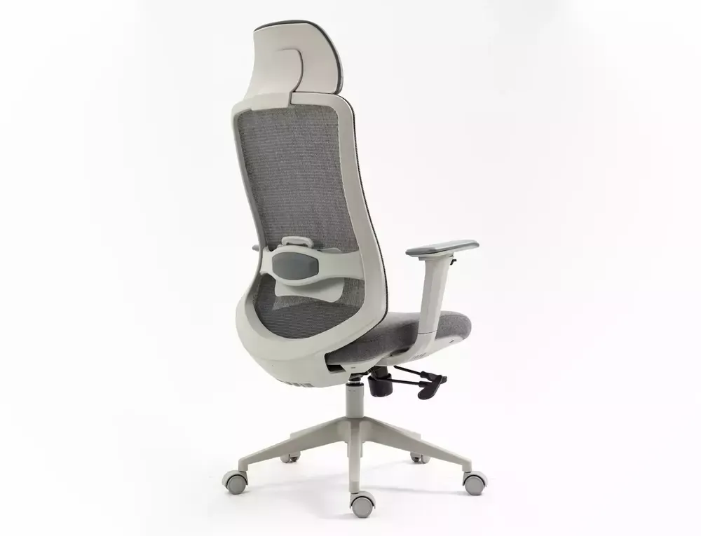 Fotel obrotowy, ergonomiczny ERGON szary Signal — zdjęcie 8