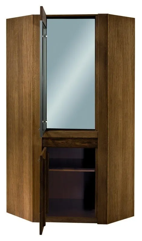 Barek obrotowy 2-drzwiowy VELVET 16 drewniany dąb rustical 200x91x91cm - TH-100-0968