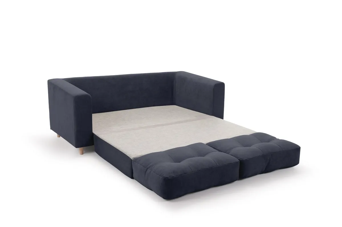Sofa rozkładana Plant granatowa MEBLEX