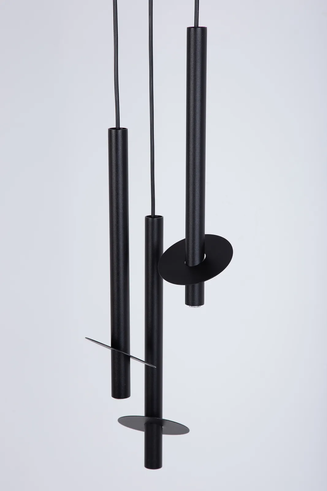 Lampa wisząca sopel RING 3 stal czarna - SI_41225