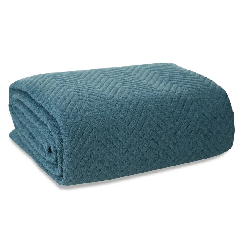 Narzuta pikowana LEN 3 220 X 240 cm Niebieski Narzuta pikowana LEN 3 220 X 240 cm Niebieski