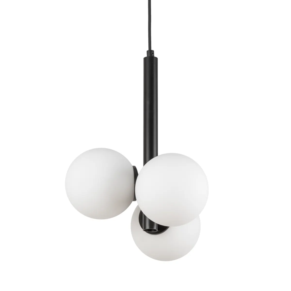 Lampa wisząca PERLA 3 biało-czarna - SI_33486
