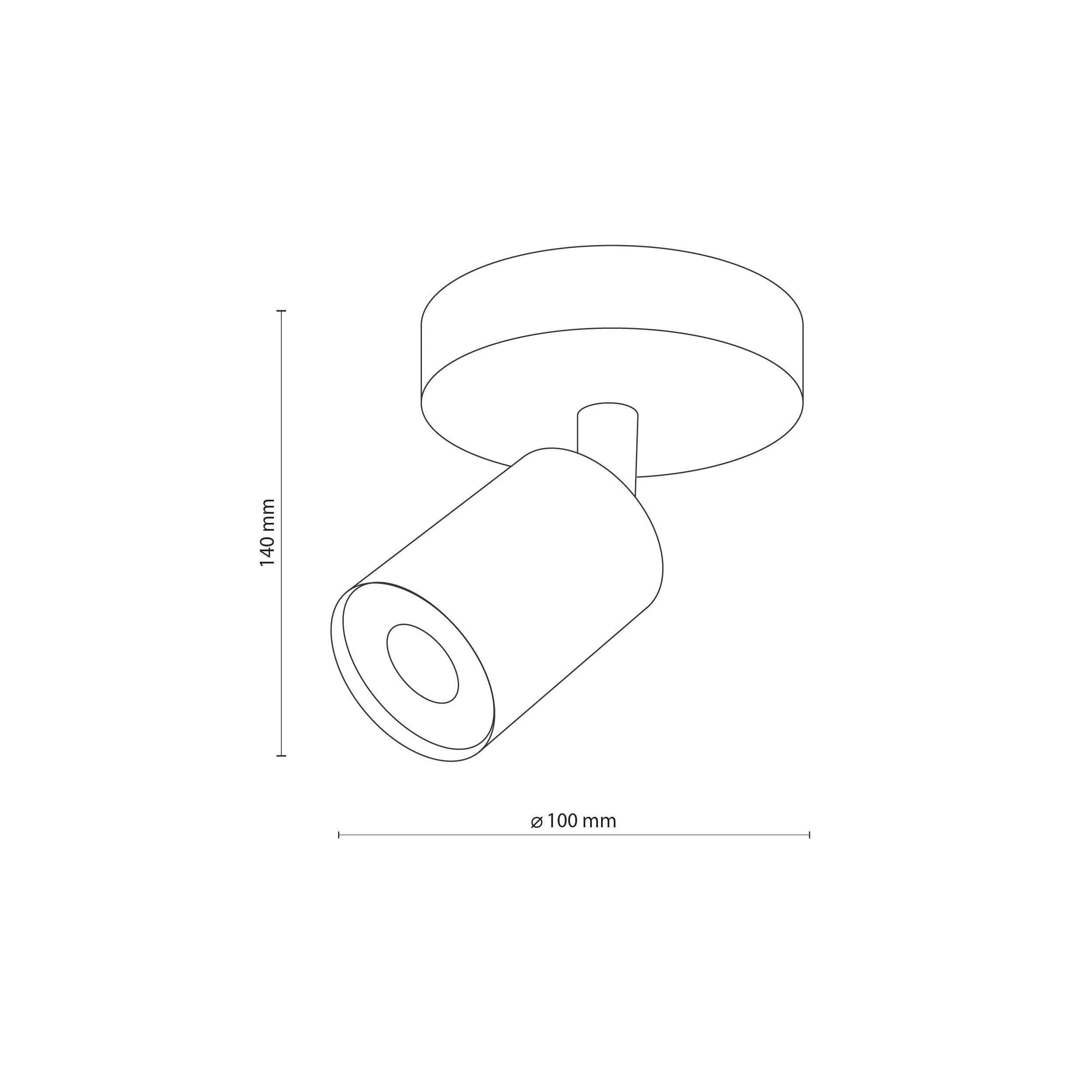 Lampa sufitowa TOP biała na drewnianej jasnej podstawie z chromowanym elementem regulowana 15x10cm - TK_3294