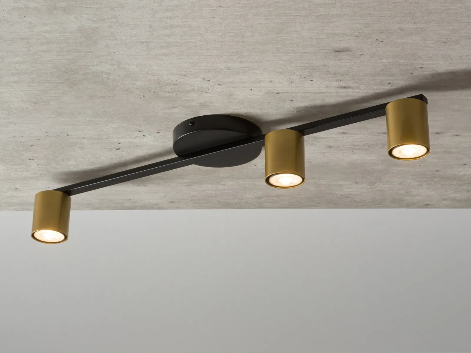 Lampa sufitowa/plafon SKY 3 czarno-złoty - SI_33435