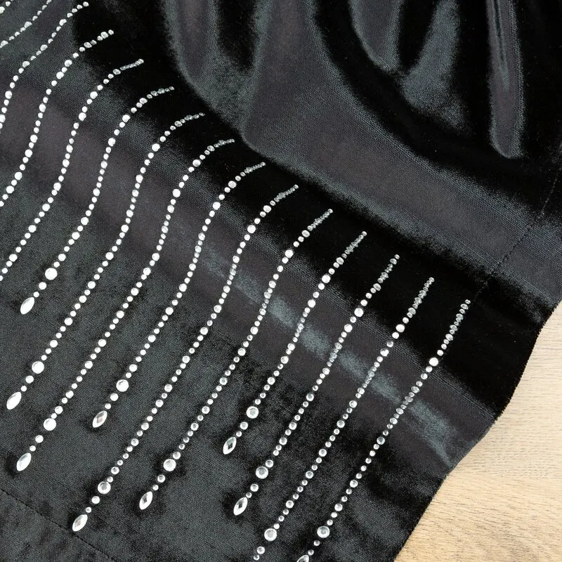 OBRUS ROYAL 3 35 X 220 CM CZARNY - EU_390339