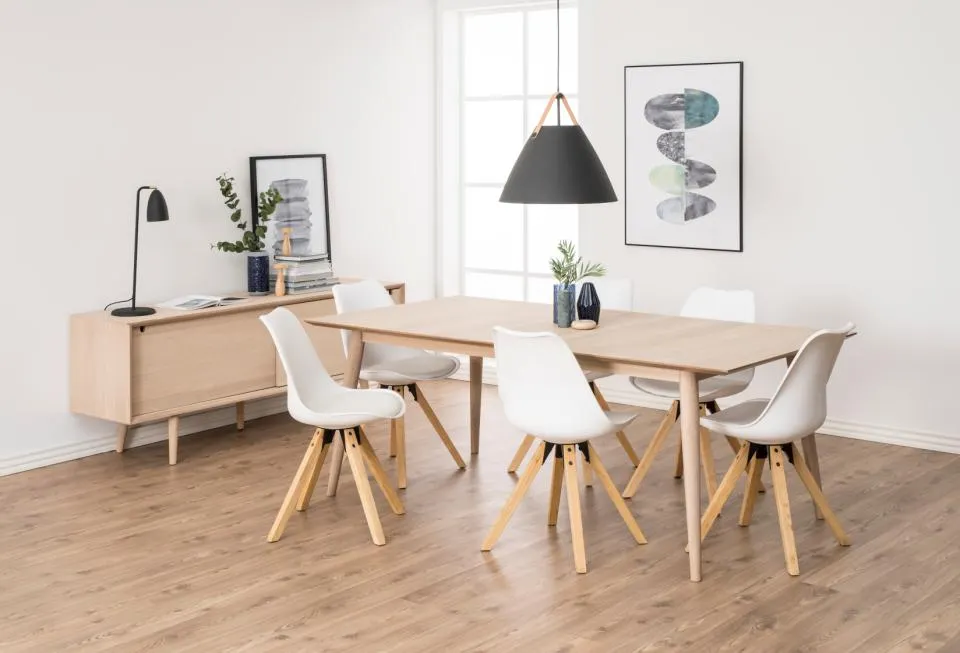 Komoda 2-drzwiowa EMMA 180x45x71 Fornir dębowy bielony olejowany