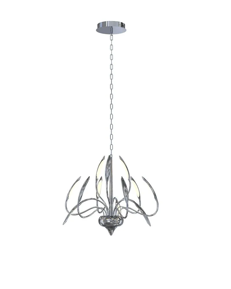 image kinkiet, lampa wisząca, chrom, metal, żyrandol