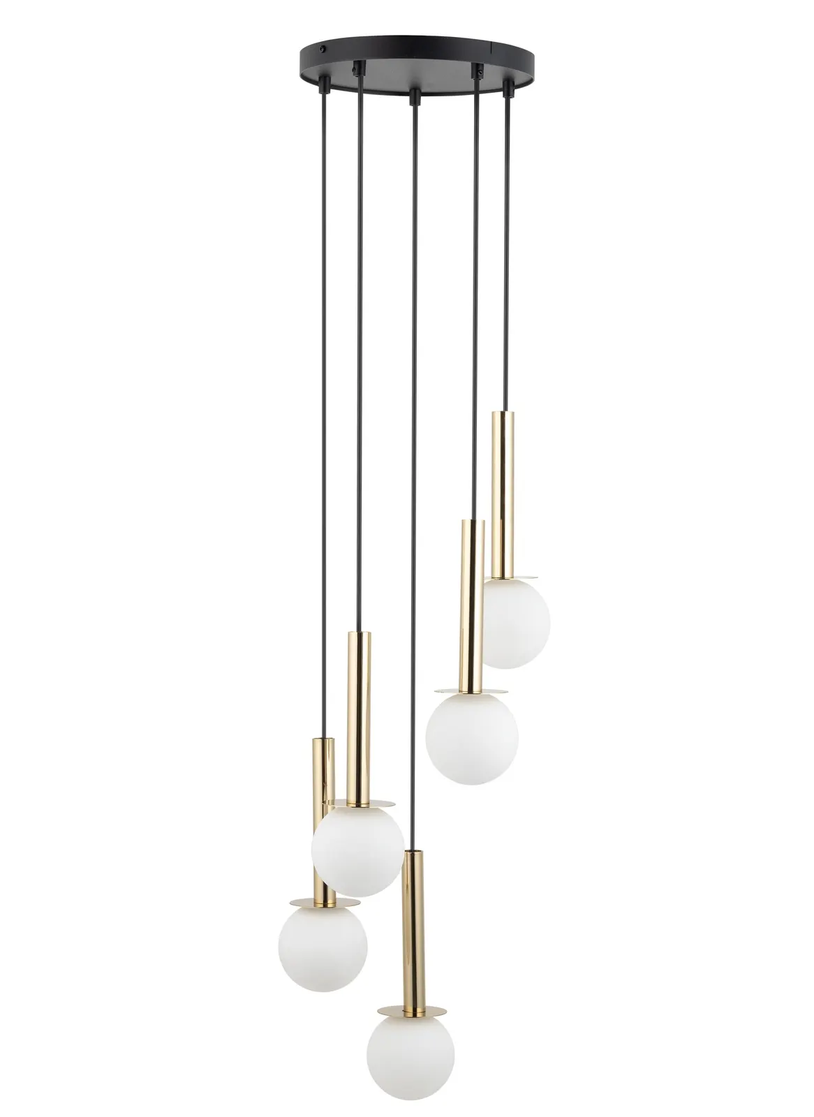 Lampa wisząca DAISY 5 czarno-złota