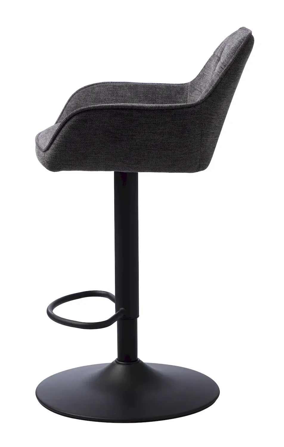 Hoker pikowany NOLAN z regulacją wysokości ciemnoszary - UN_50840001