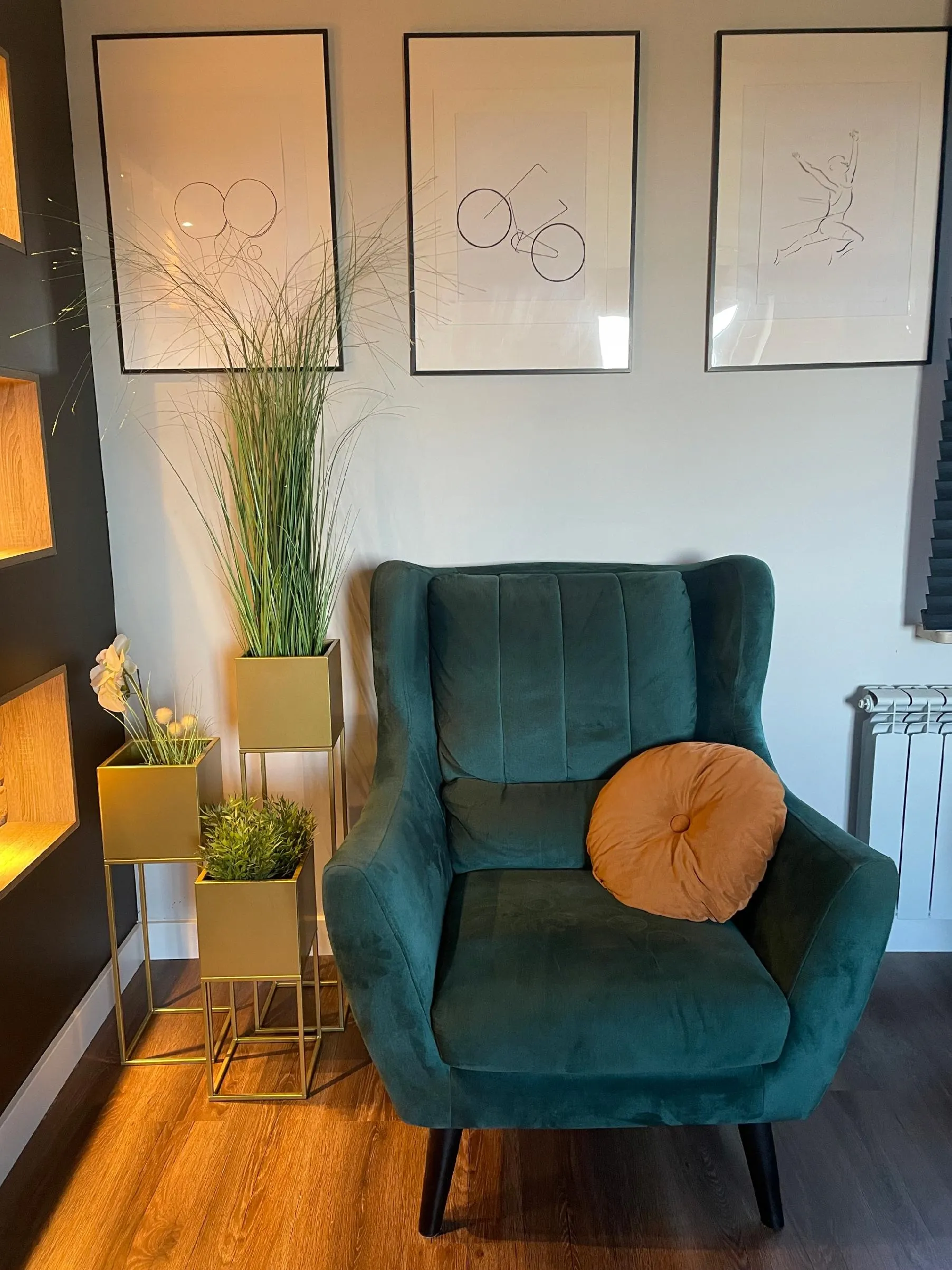 DONICZKA-osłonka na donice metalowa LORIENT M złota - LD_TZ000068